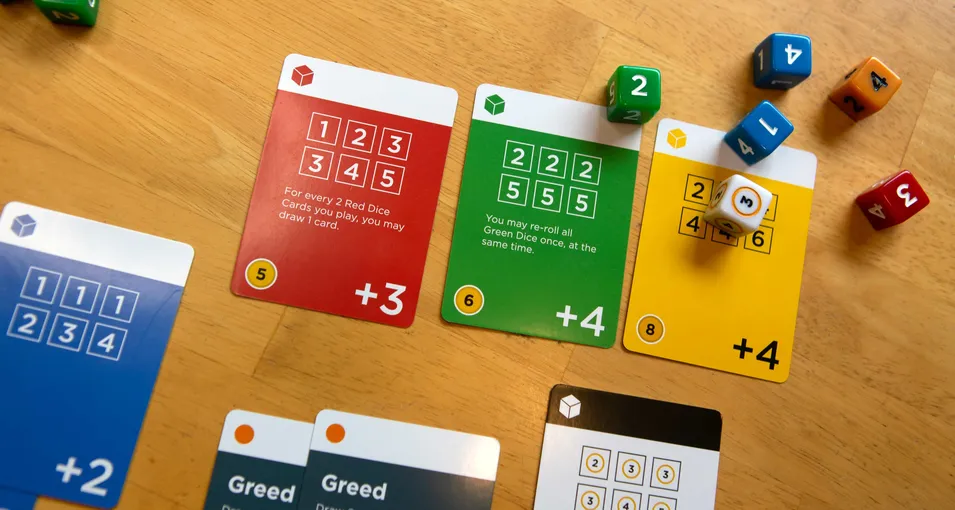 dice and cards game