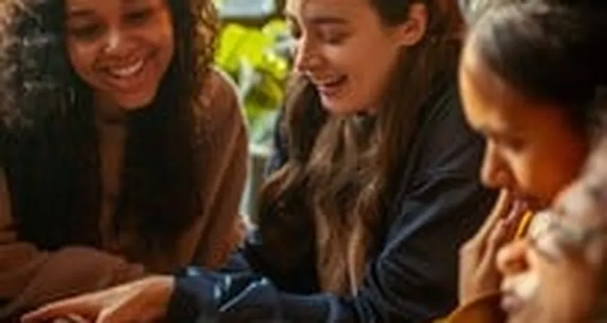 friends playing board games